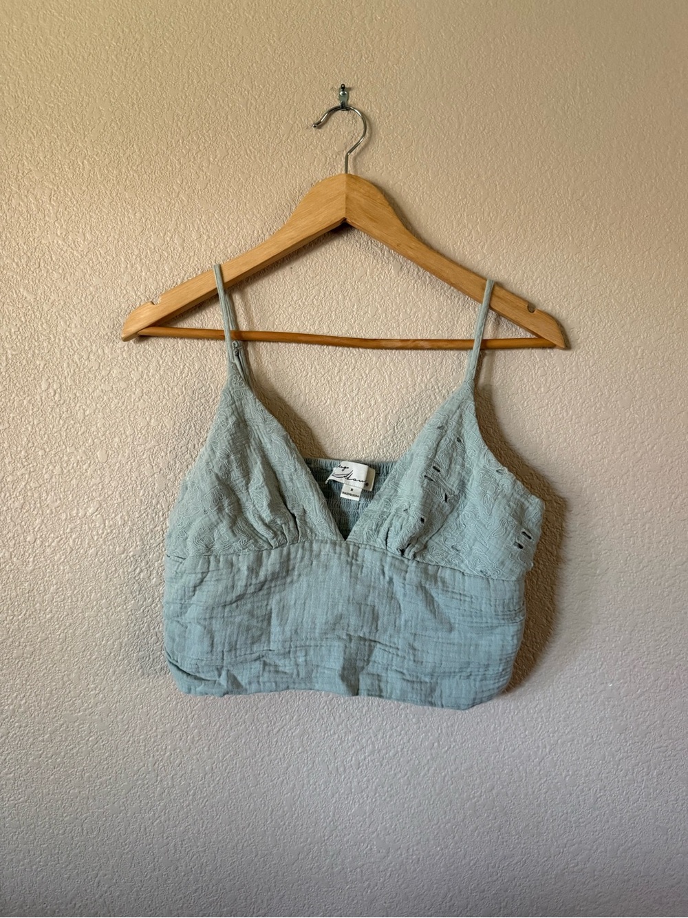 Sage Green Crop Cami